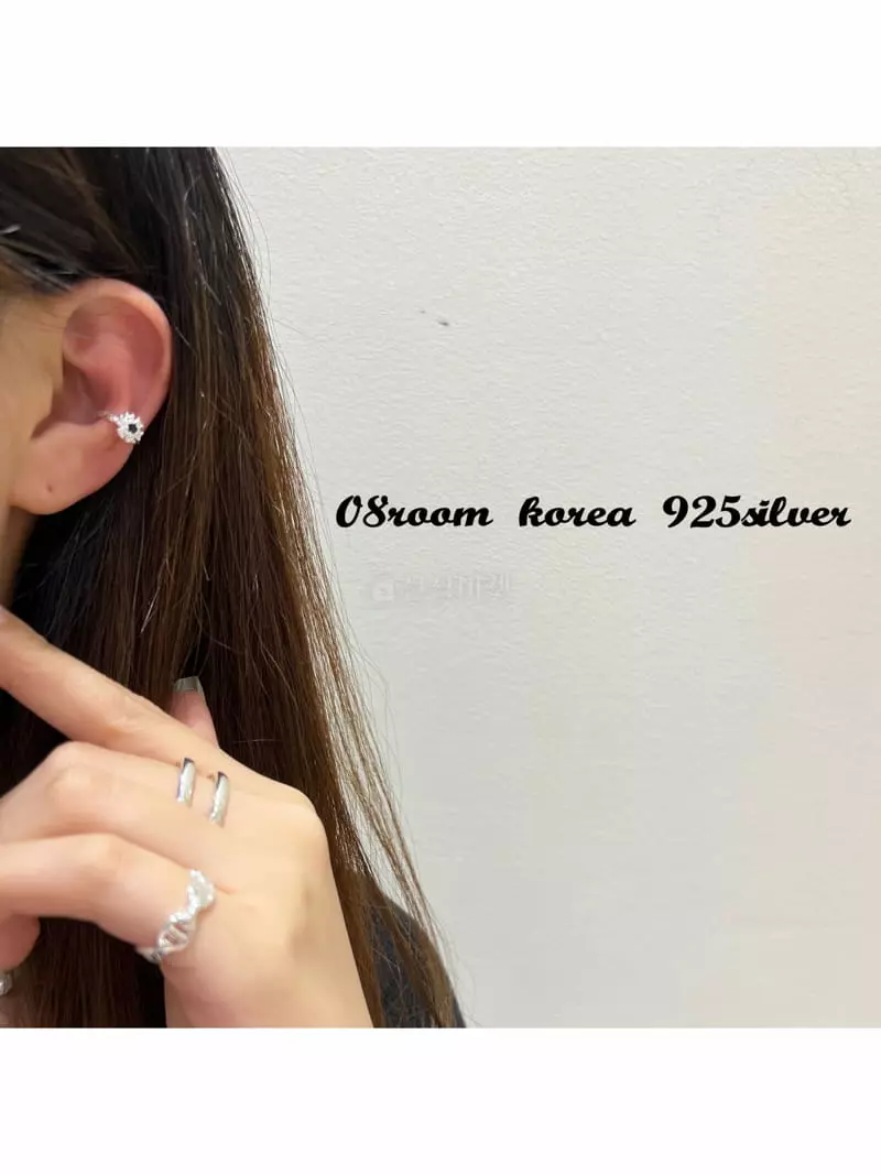 08 Room - Korean Women Fashion - #womensfashion - Silver Earring 1430 - 5