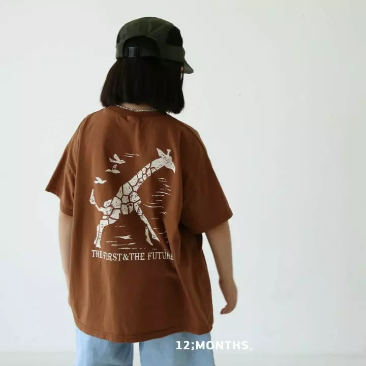 12 Month - Korean Children Fashion - #childofig - Giraffe Tee with Mom - 3