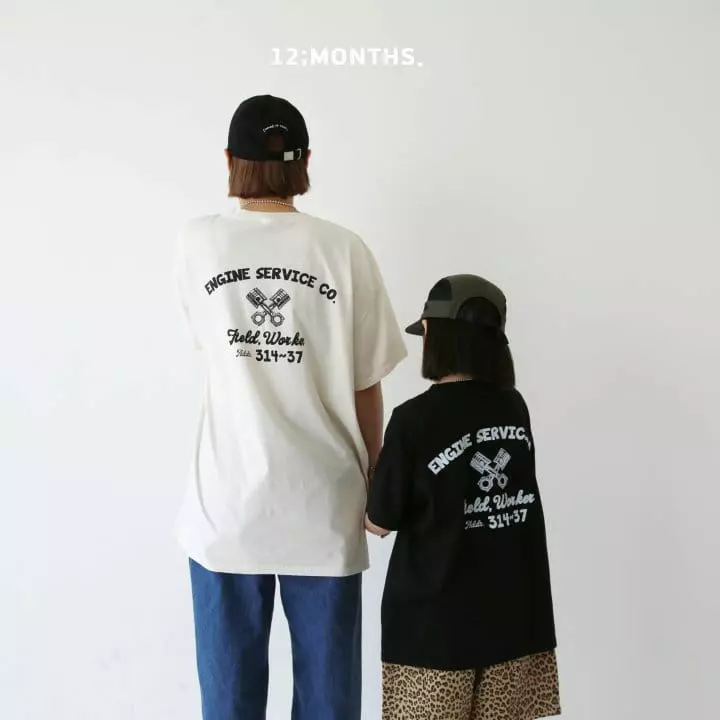 12 Month - Korean Children Fashion - #littlefashionista - Engine Tee with Mom  - 7