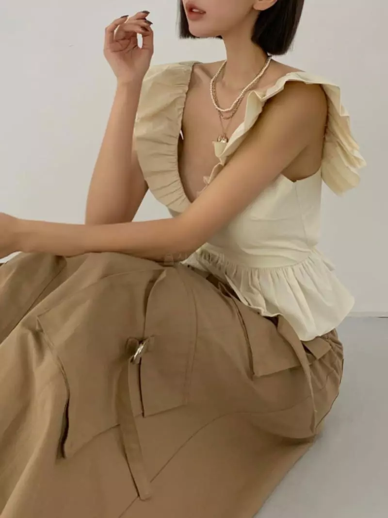 140 Avenue - Korean Women Fashion - #momslook - Flying Shirring Blouse - 12