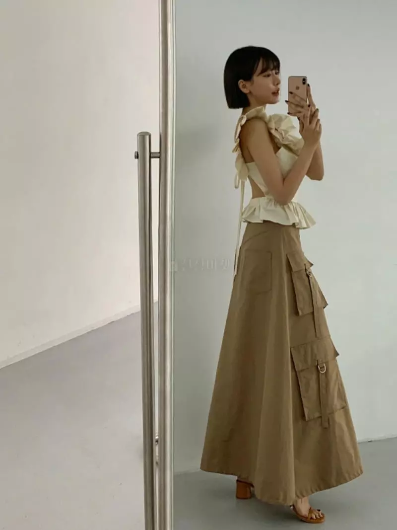 140 Avenue - Korean Women Fashion - #restrostyle - Flying Shirring Blouse - 5