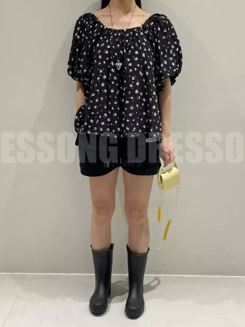 140 Avenue - Korean Women Fashion - #restrostyle - Flower Blouse - 4