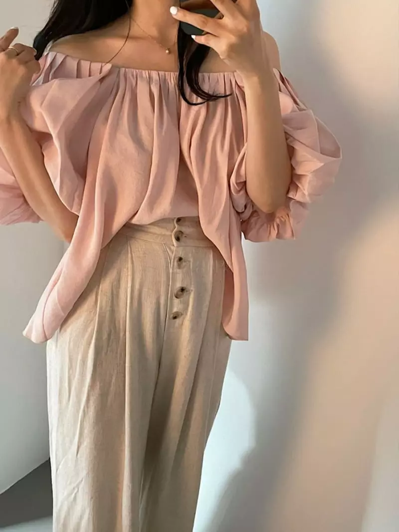 140 Avenue - Korean Women Fashion - #vintageinspired - Scalap Blouse - 4