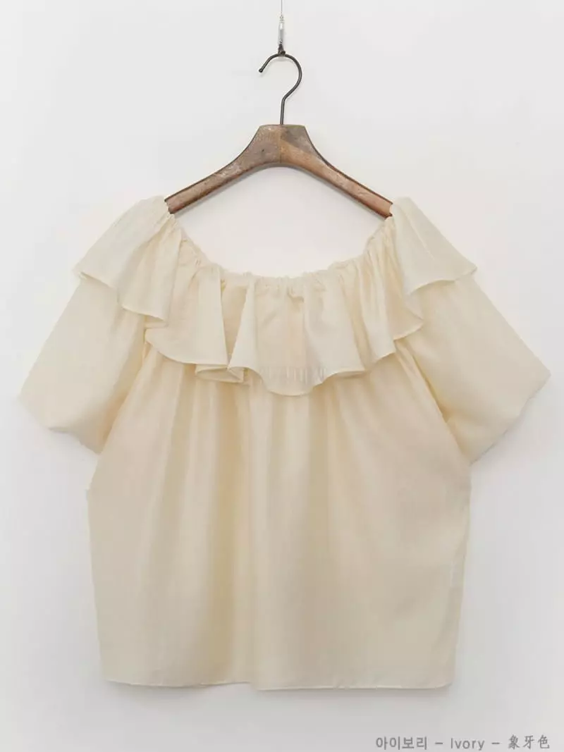 1st Gi - Korean Women Fashion - #momslook - Bro Frill Blouse - 7