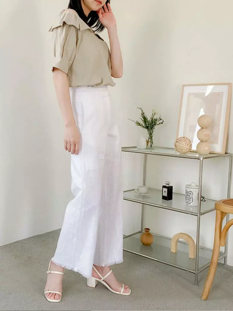 1st Gi - Korean Women Fashion - #thatsdarling - Marron Blouse - 3