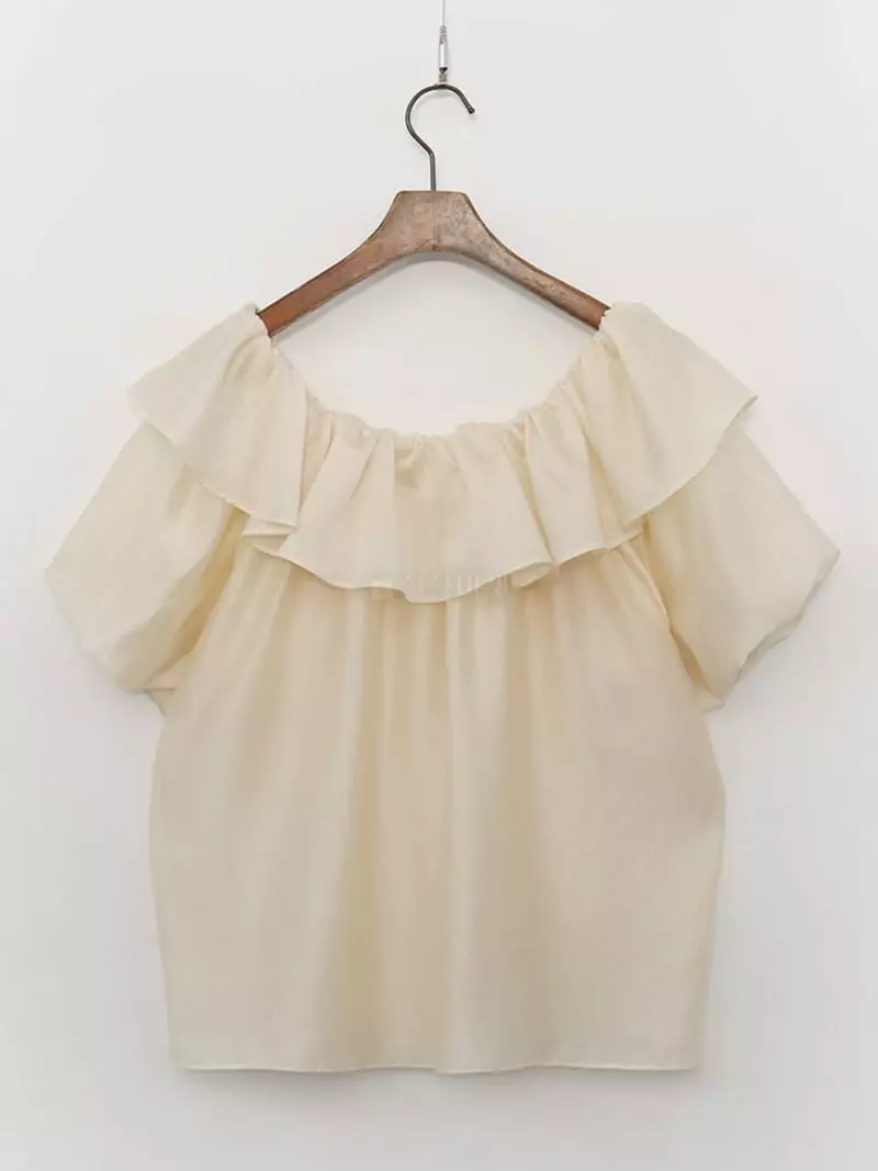 1st Gi - Korean Women Fashion - #womensfashion - Bro Frill Blouse - 8