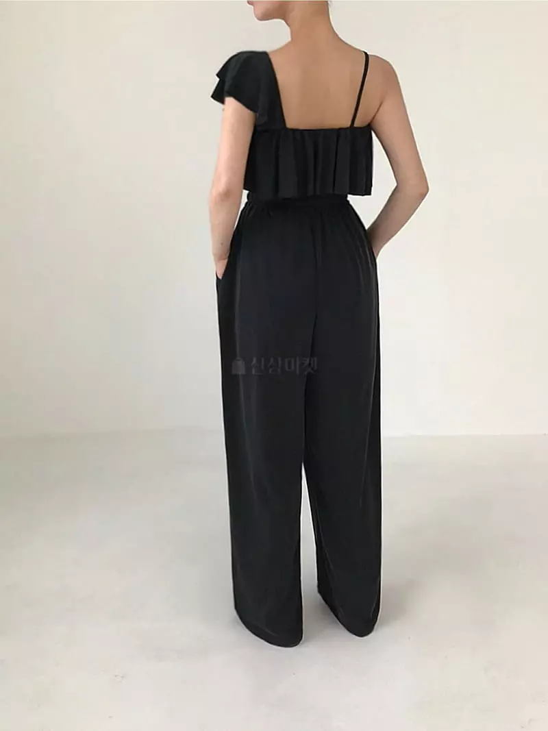 2two Moon - Korean Women Fashion - #womensfashion - Bain Frill Top Bottom Set - 4