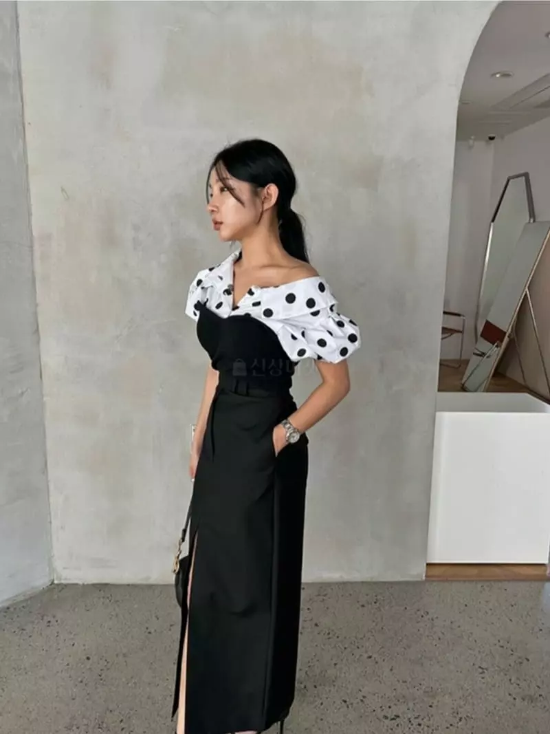 2two Moon - Korean Women Fashion - #momslook - Puff Shirt Bustier - 4
