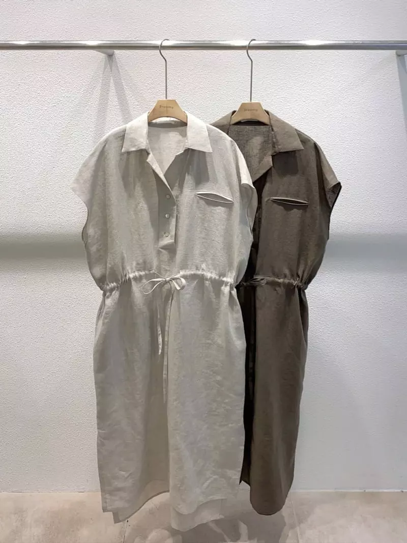 3 Rooms - Korean Women Fashion - #momslook - Linen One-piece - 2