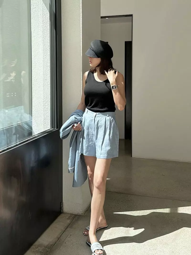 3 Rooms - Korean Women Fashion - #momslook - Linen Shorts - 11