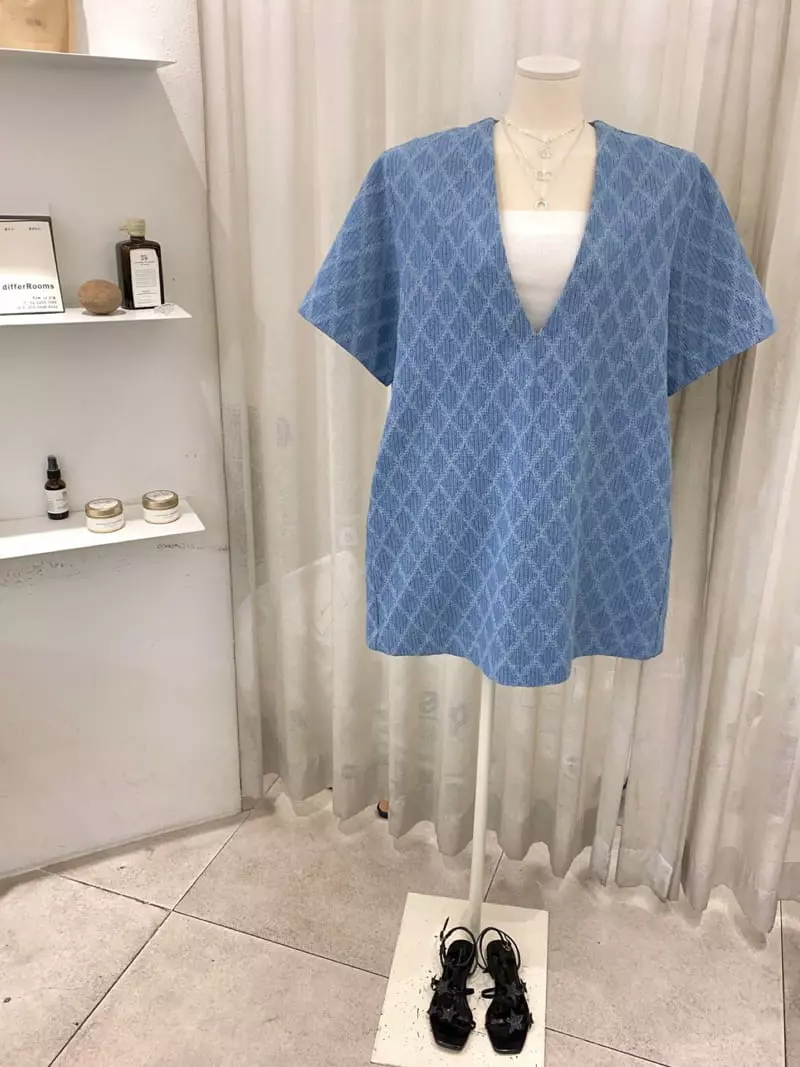 3 Rooms - Korean Women Fashion - #restrostyle - Denim Dia One-piece - 10