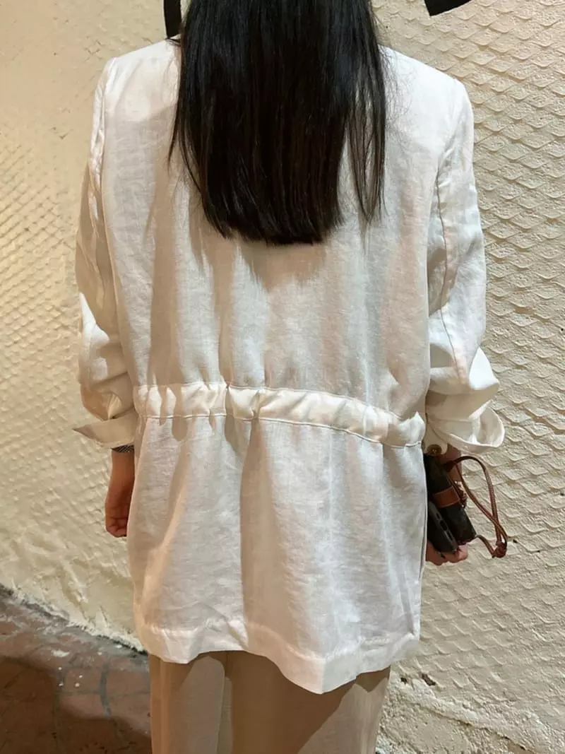3 Rooms - Korean Women Fashion - #romanticstyle - Linen Mood Jacket - 8