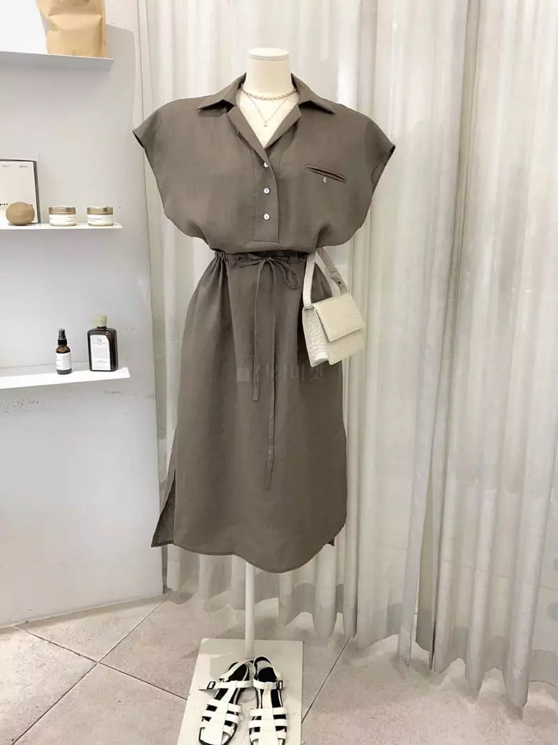 3 Rooms - Korean Women Fashion - #womensfashion - Linen One-piece