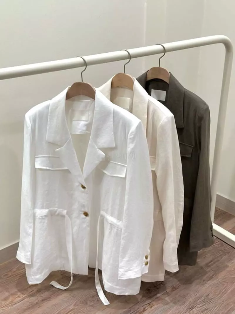 3 Rooms - Korean Women Fashion - #womensfashion - Linen Mood Jacket - 3