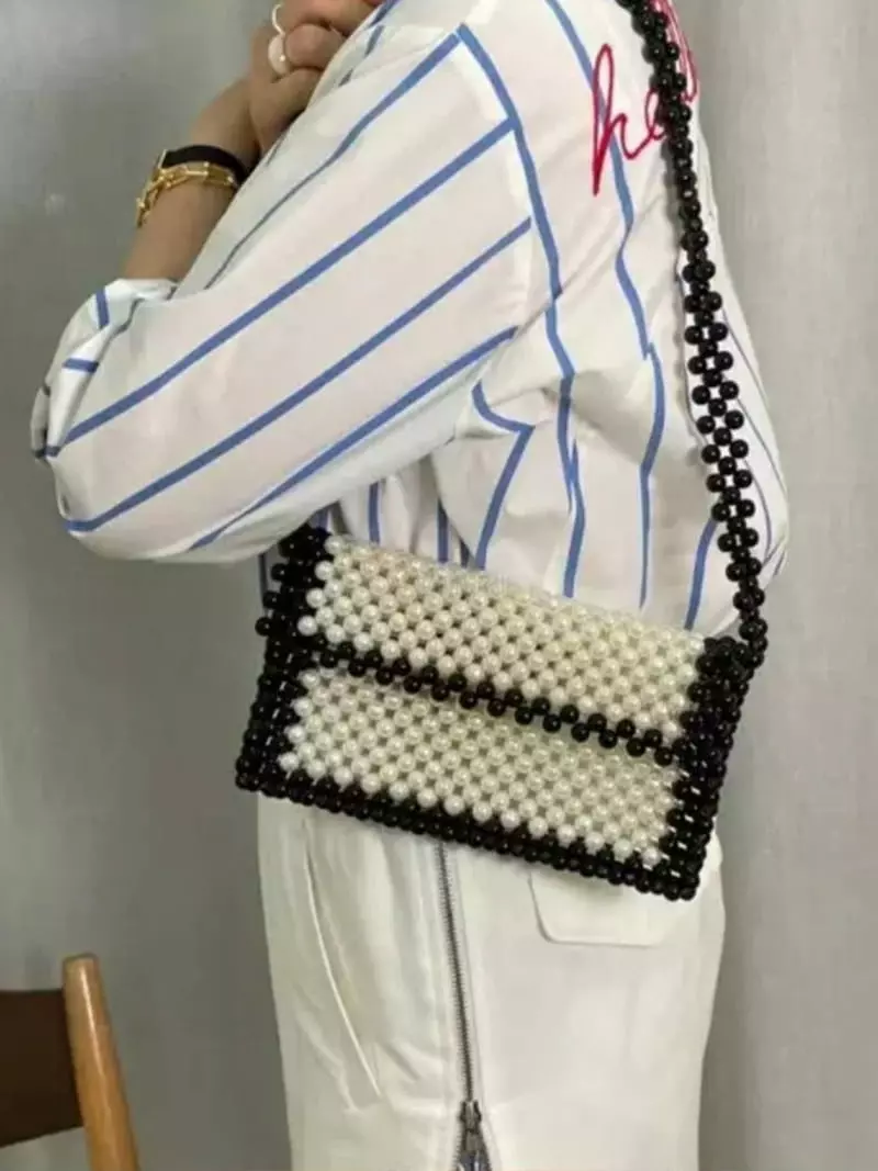 A In - Korean Women Fashion - #momslook - Black Pearl M Bag