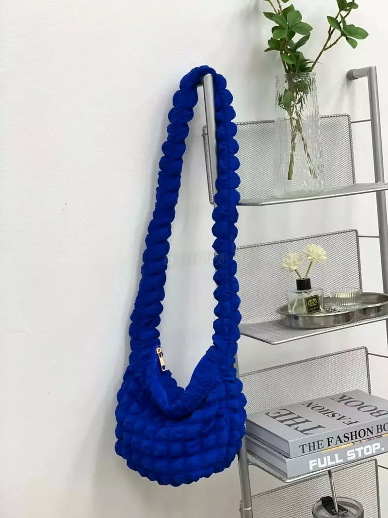 A In - Korean Women Fashion - #momslook - Embo Padding Round Cross Bag - 8