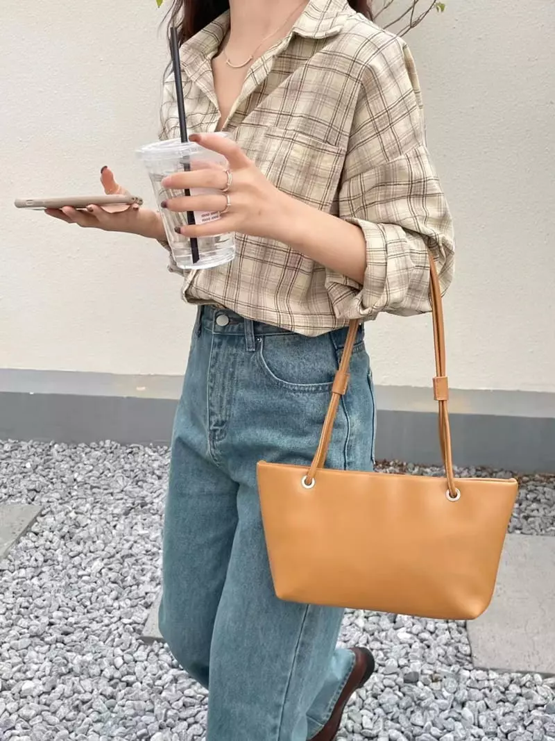 A In - Korean Women Fashion - #momslook - Simply Shoulder Bag - 7