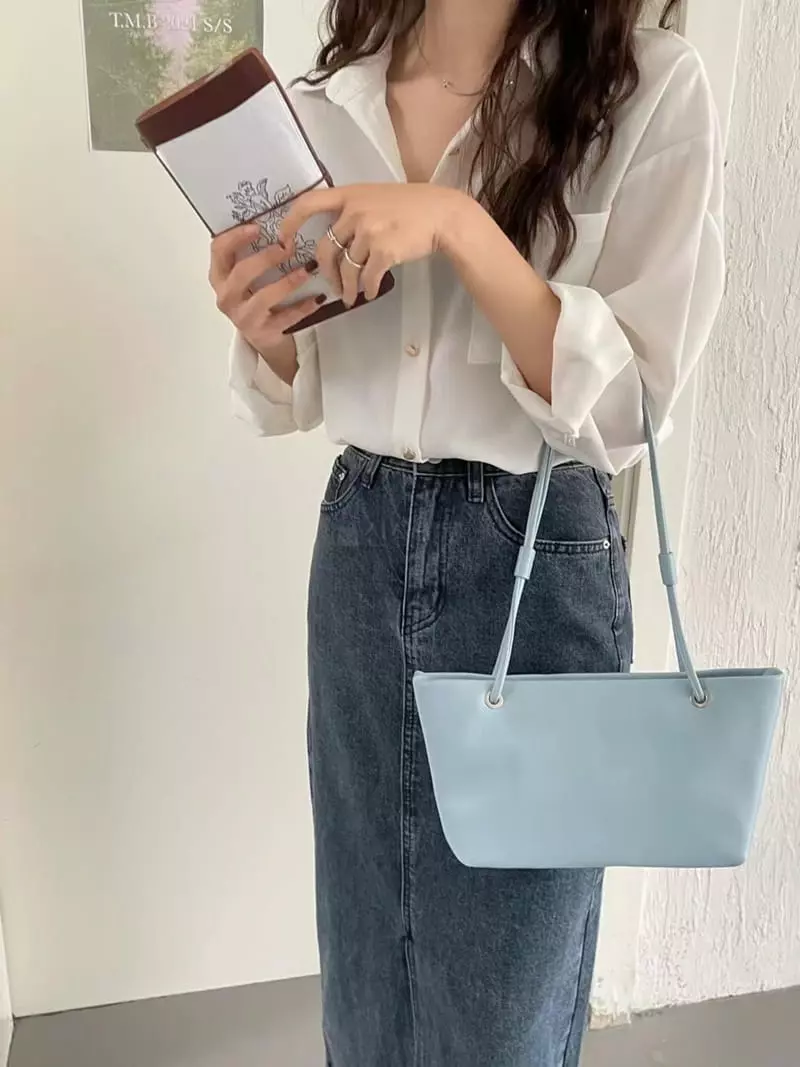 A In - Korean Women Fashion - #momslook - Simply Shoulder Bag - 9