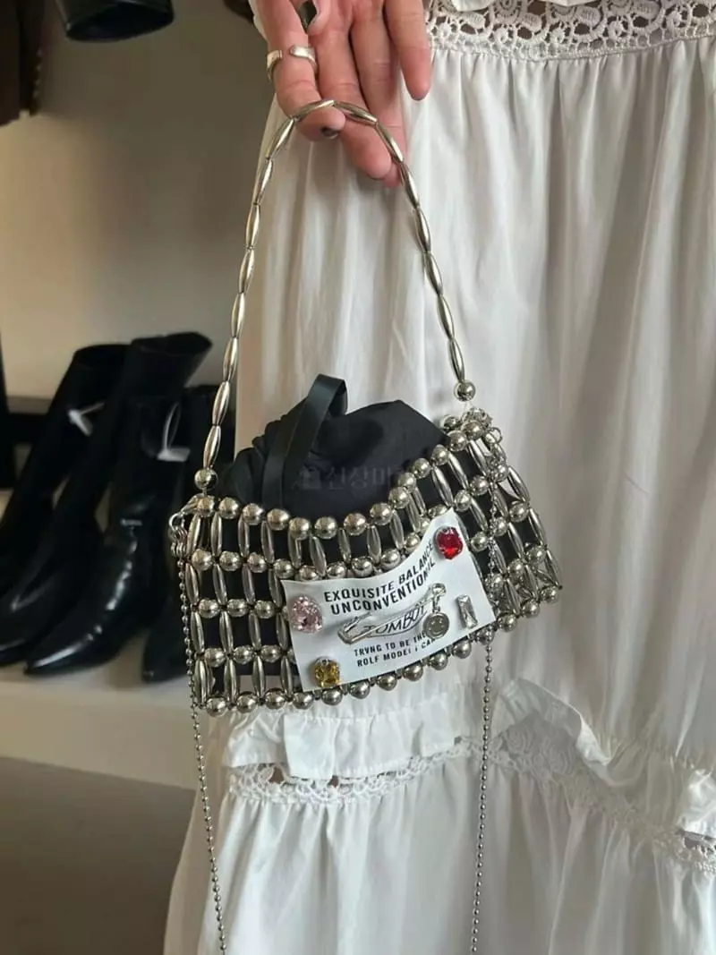 A In - Korean Women Fashion - #momslook - Benty Beads Bag - 2