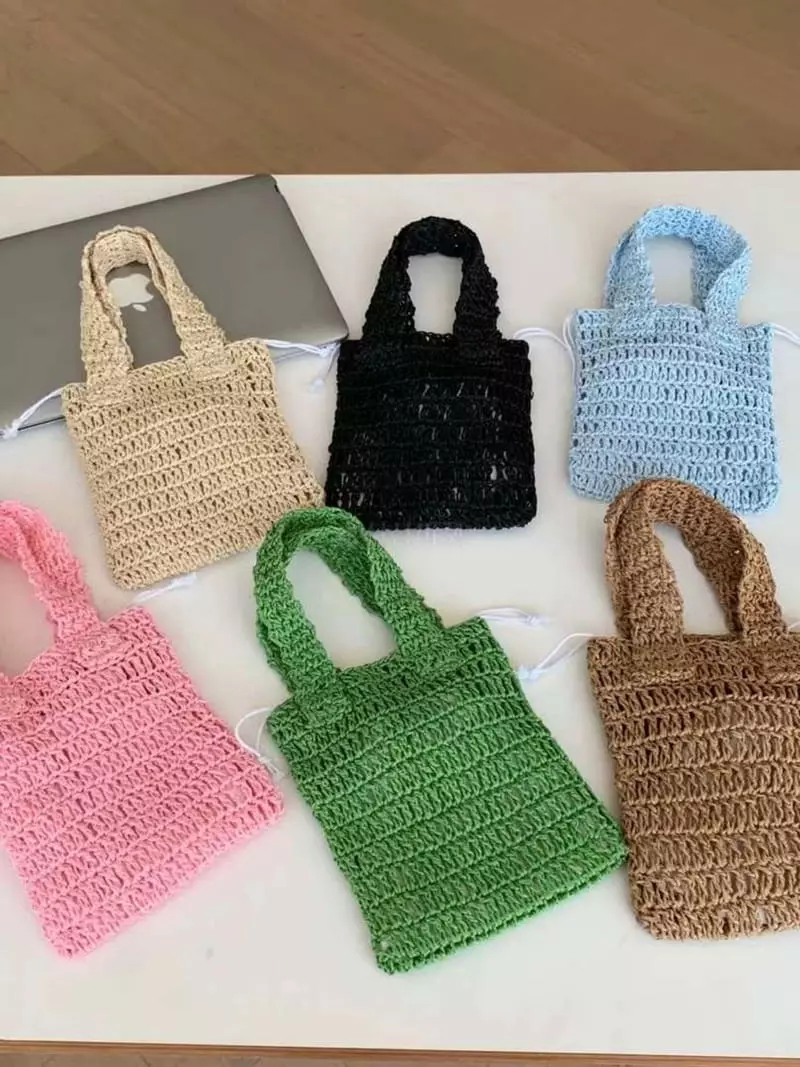 A In - Korean Women Fashion - #momslook - Straw Dailt Tote Bag - 9