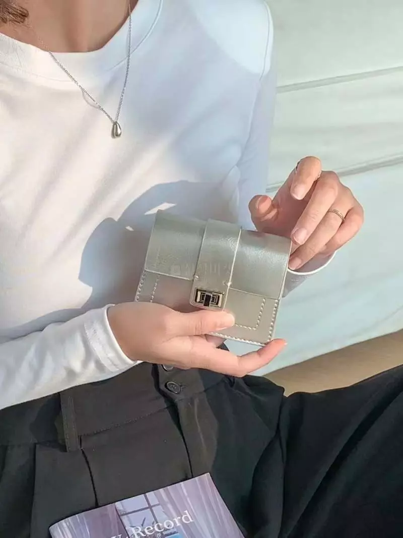 A In - Korean Women Fashion - #momslook - Mini Chain Bag - 12