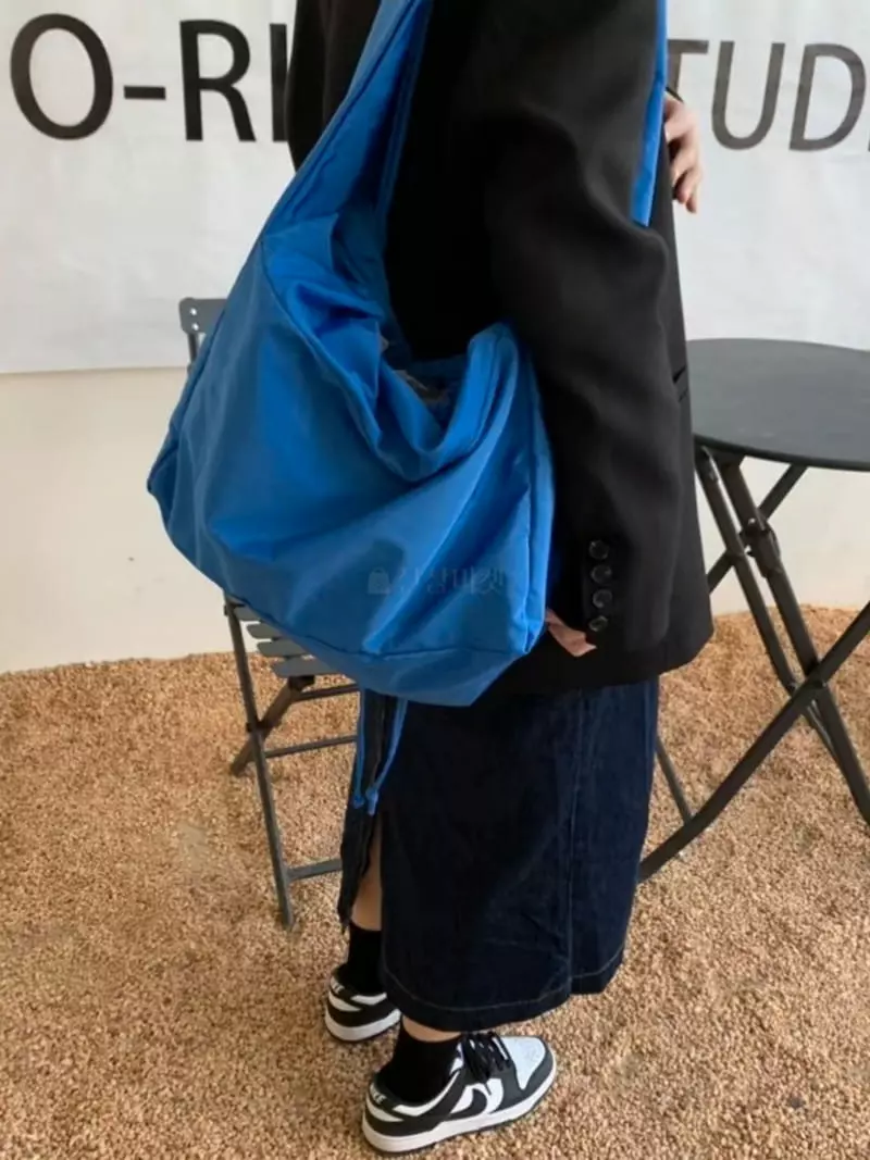 A In - Korean Women Fashion - #momslook - DO Wrinkle Shoulder Bag