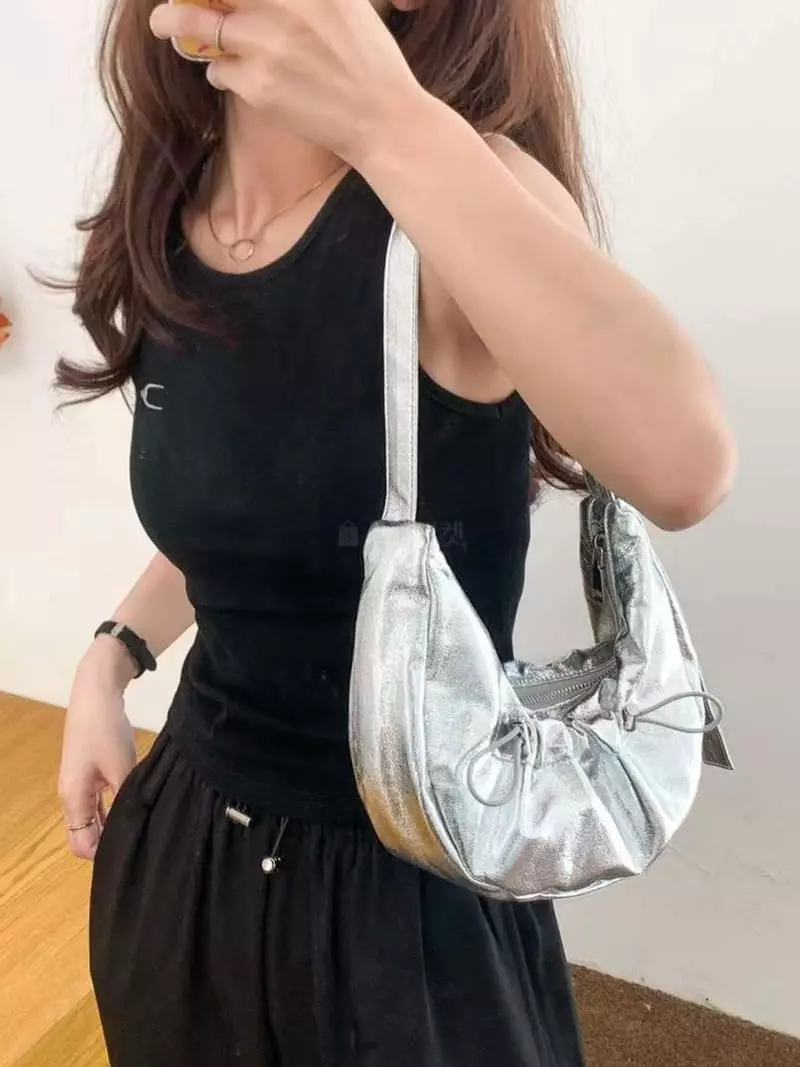 A In - Korean Women Fashion - #womensfashion - Diel Wrinkle Hobo Bag - 4