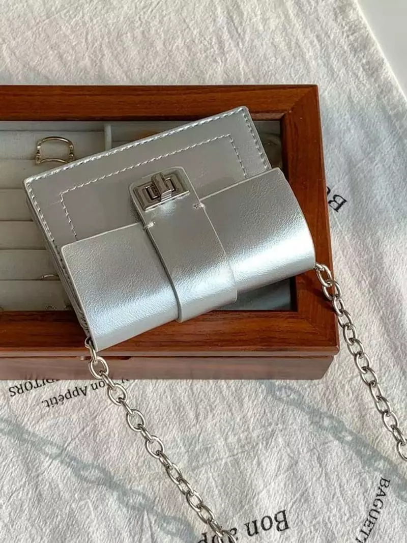 A In - Korean Women Fashion - #pursuepretty - Mini Chain Bag - 2