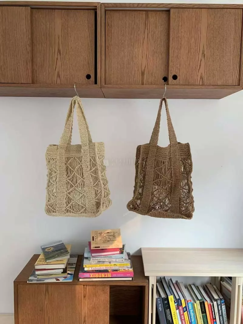 A In - Korean Women Fashion - #restrostyle - Straw Shoulder Bag - 5