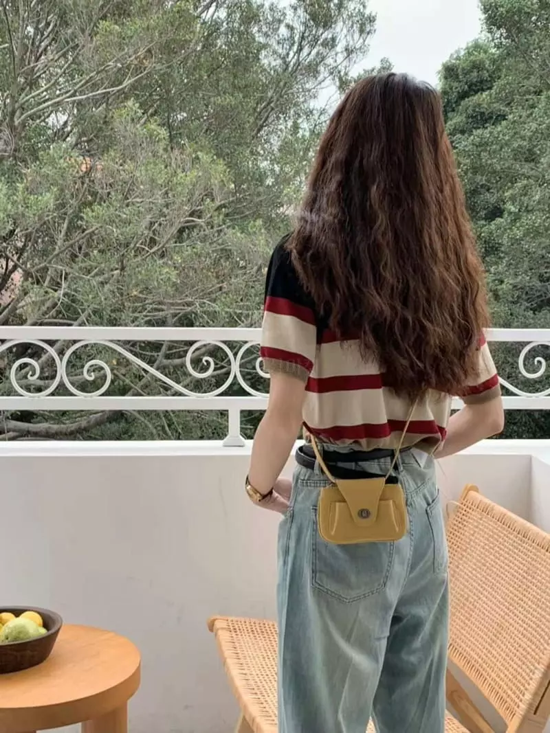 A In - Korean Women Fashion - #restrostyle - Mini Button Cross Bag - 2