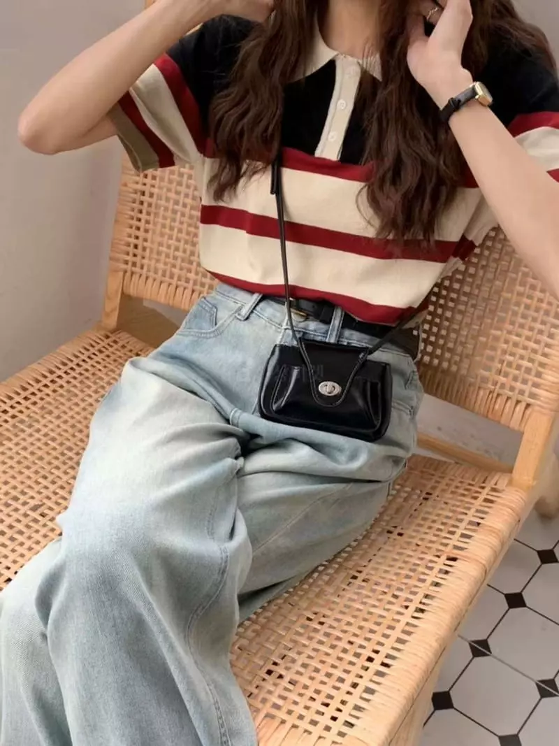 A In - Korean Women Fashion - #romanticstyle - Mini Button Cross Bag - 3