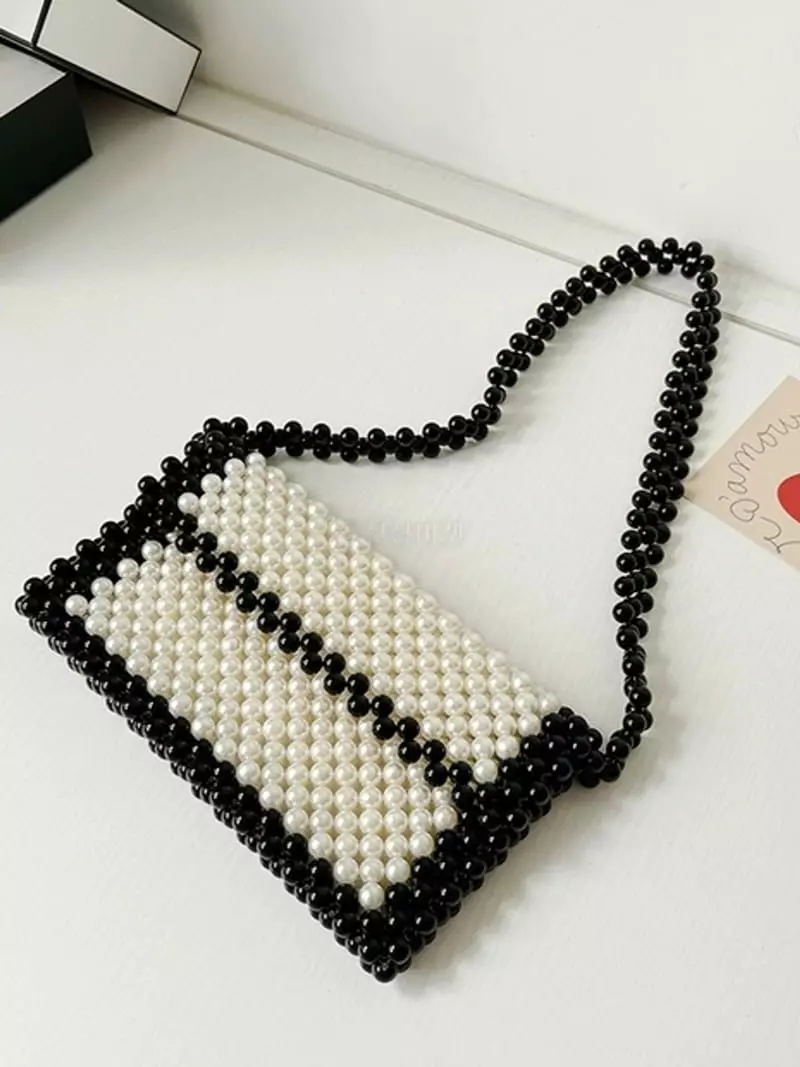 A In - Korean Women Fashion - #womensfashion - Black Pearl M Bag - 2