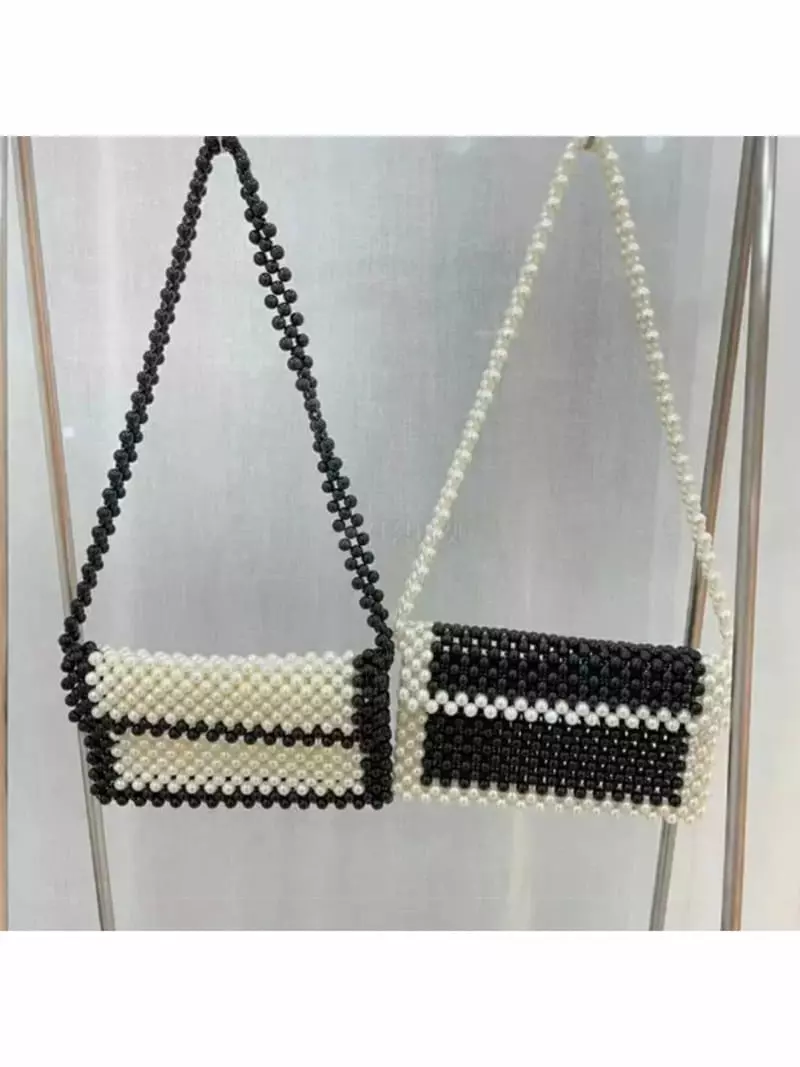 A In - Korean Women Fashion - #momslook - Black Pearl M Bag - 4