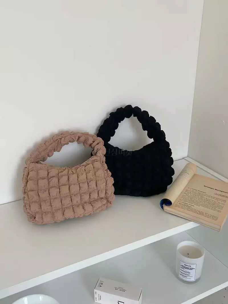 A In - Korean Women Fashion - #womensfashion - Embo Padding Tote Bag - 5