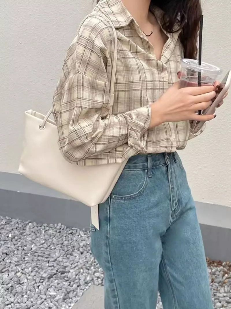 A In - Korean Women Fashion - #womensfashion - Simply Shoulder Bag - 6