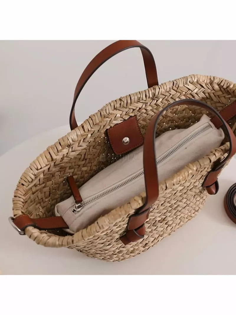 A In - Korean Women Fashion - #womensfashion - Bene Basket Bag - 5