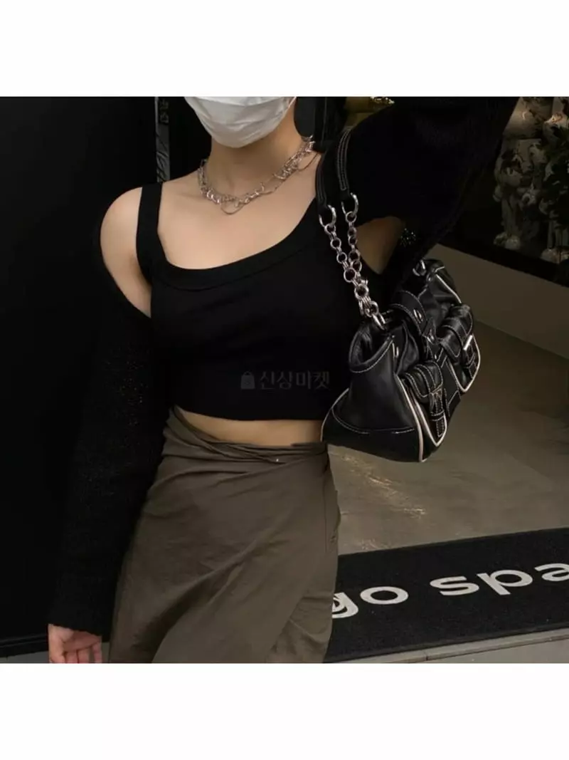 A In - Korean Women Fashion - #womensfashion - Lemi Chain Shoulder Bag - 3