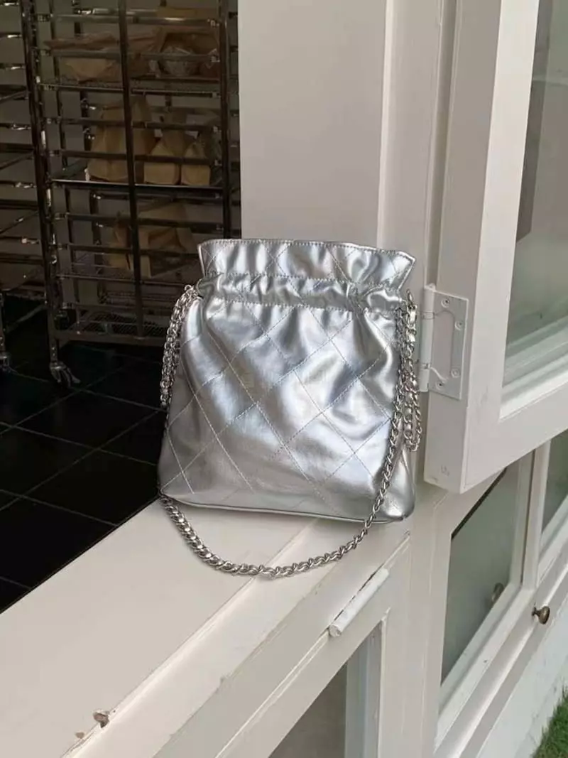 A In - Korean Women Fashion - #womensfashion - Lanez Quilitng Chain Bag - 7