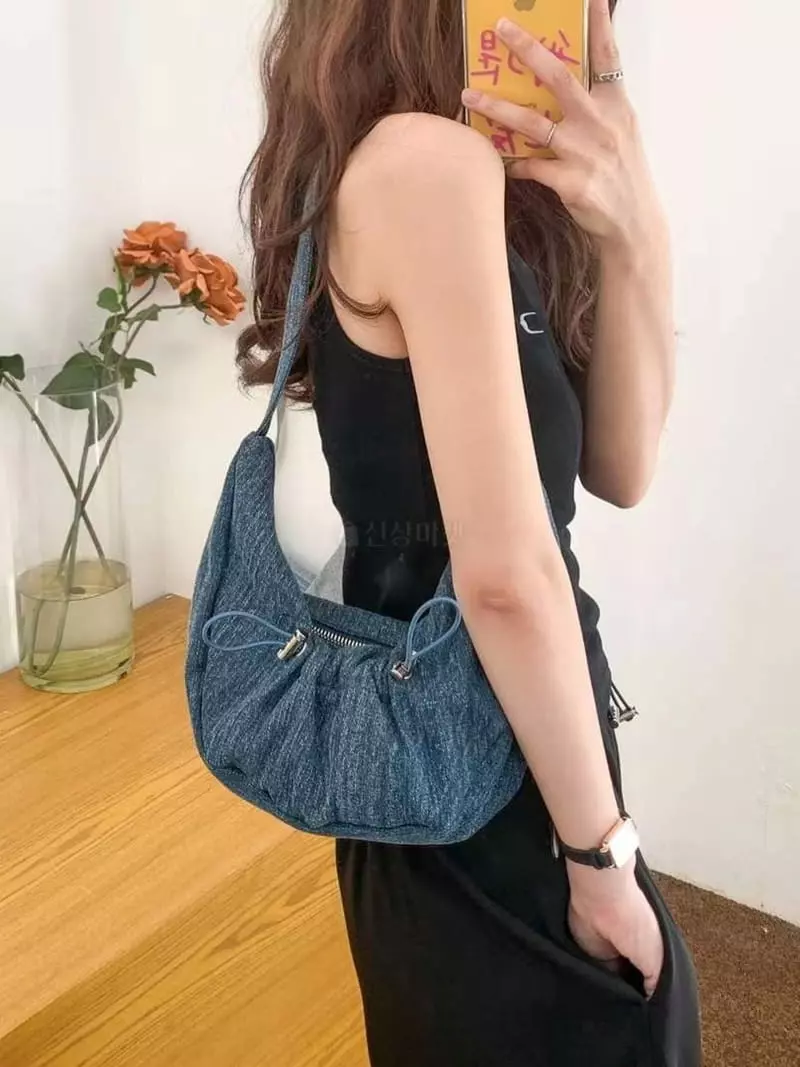 A In - Korean Women Fashion - #womensfashion - Diel Wrinkle Hobo Bag - 5