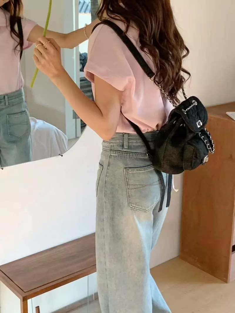 A In - Korean Women Fashion - #momslook - Denim Back Pack - 4