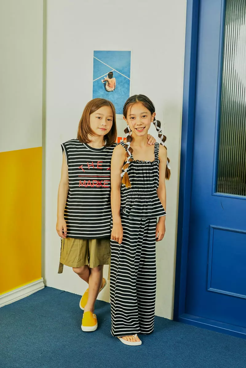 A-Market - Korean Children Fashion - #childofig - Strieps Frill Top Bottom Set - 8