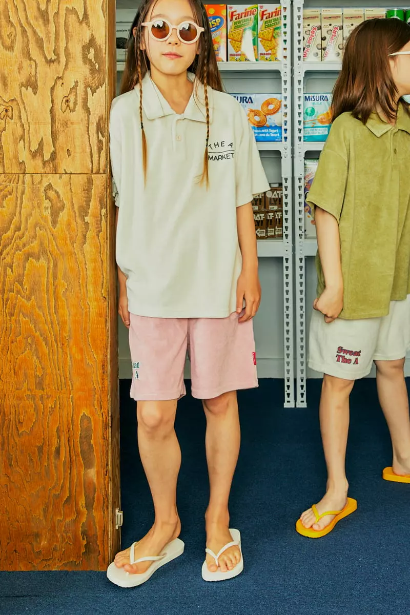 A-Market - Korean Children Fashion - #discoveringself - Towel Collar Tee - 12
