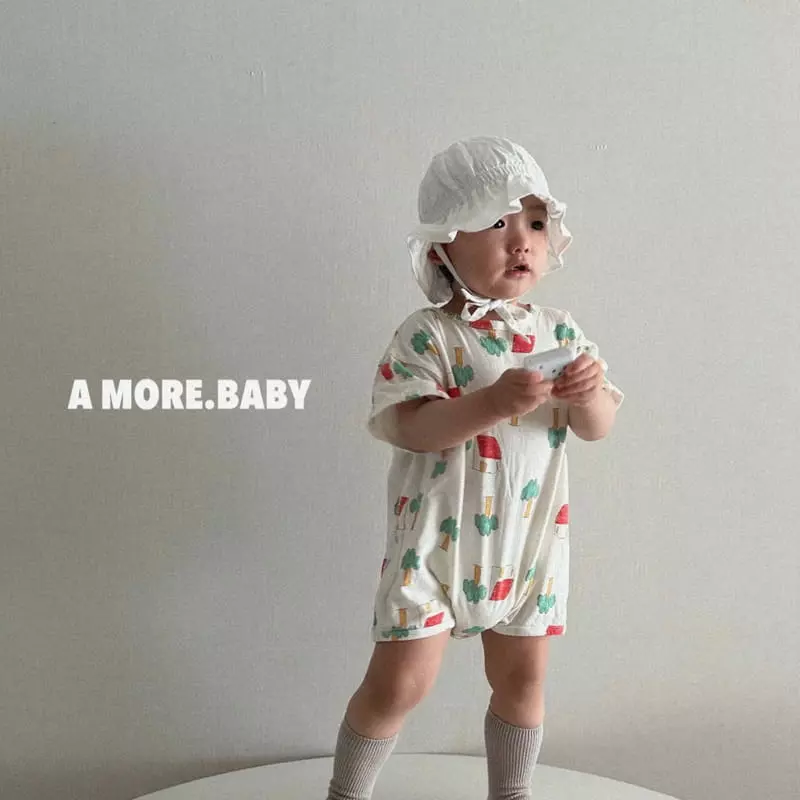 A More - Korean Baby Fashion - #babygirlfashion - Bebe Tree House Bodysuit - 7