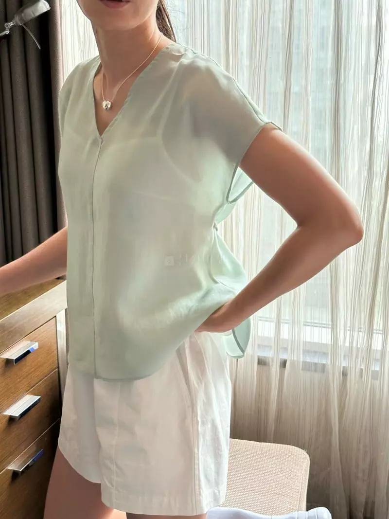 A The A - Korean Women Fashion - #pursuepretty - Silky Blouse - 2