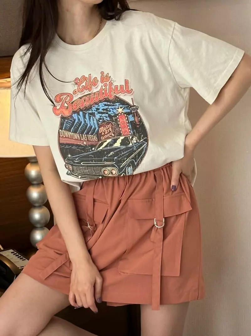 A The A - Korean Women Fashion - #restrostyle - Ring Skirt Pants