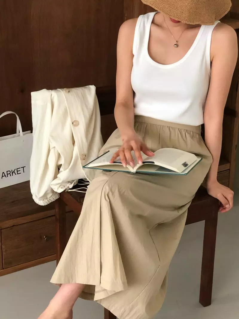 A Want - Korean Women Fashion - #momslook - Atom Slit Sleeveless - 6