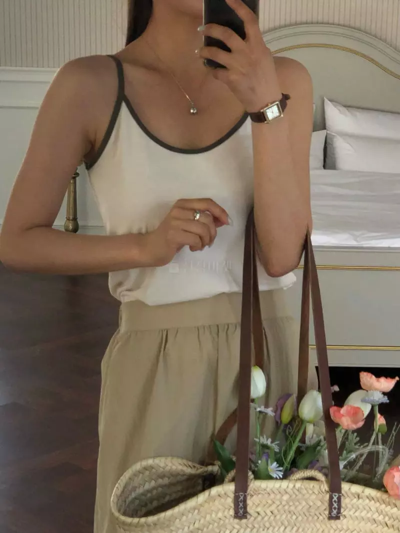 A Want - Korean Women Fashion - #womensfashion - Color String Sleeveless - 9