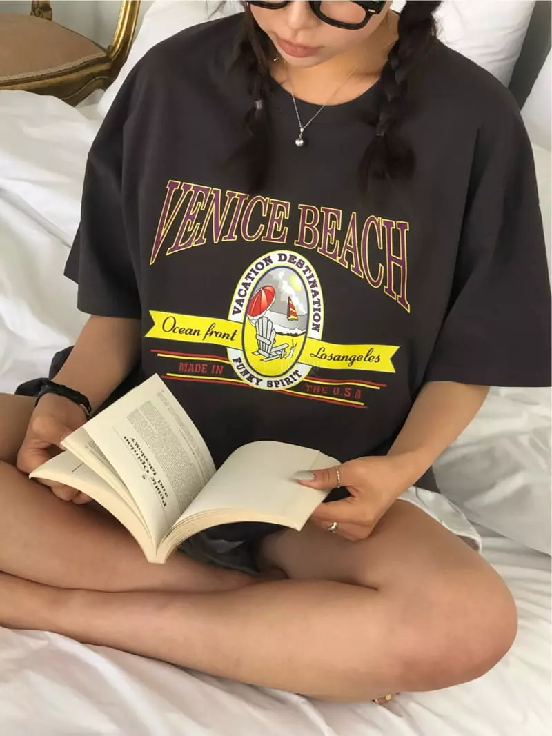 A Want - Korean Women Fashion - #womensfashion - Beach Tee - 12