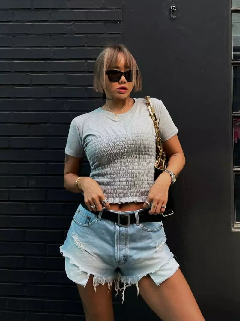 Abbeylee - Korean Women Fashion - #momslook - Low Shorts - 5