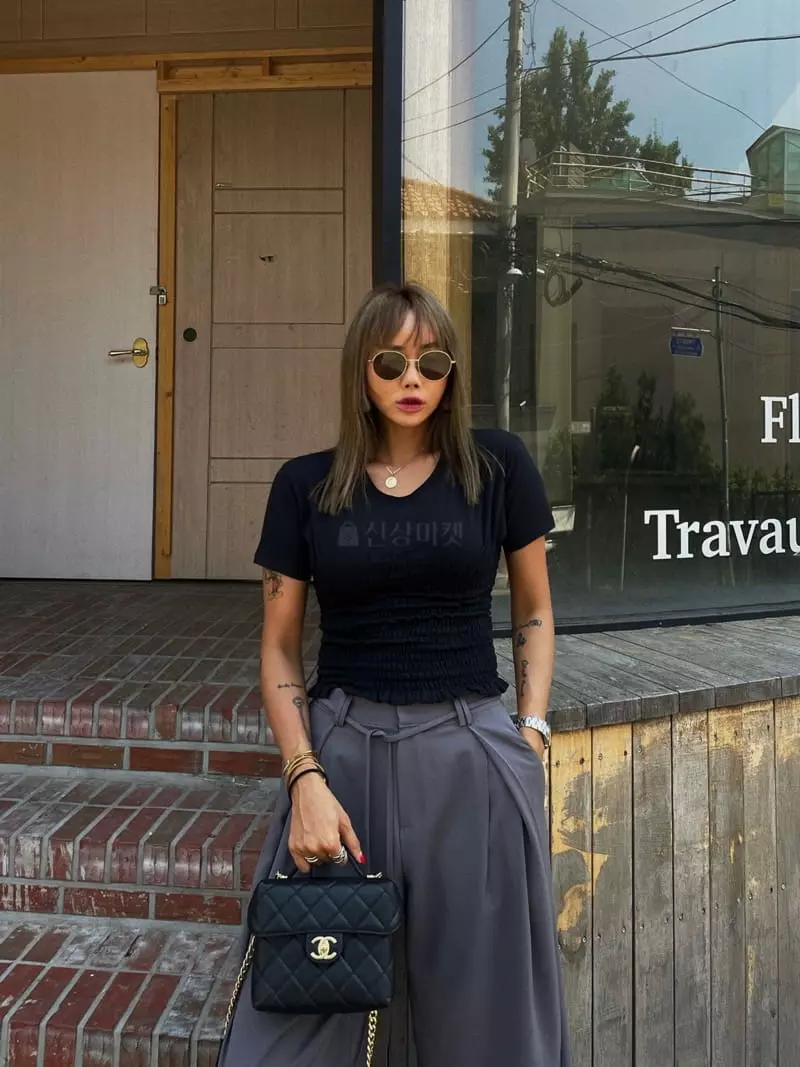 Abbeylee - Korean Women Fashion - #shopsmall - Smog Tee - 10